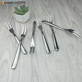 KCASA KC-FR001 1 Pc Stainless Steel Fruit Fork Dessert Cake Fork Kitchen Tools