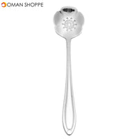 KCASA KC-FS02 Silver Stainless Steel Flower Shape Coffee Sugar Spoon Tea Spoon Ice Cream Tableware