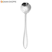 KCASA KC-FS02 Silver Stainless Steel Flower Shape Coffee Sugar Spoon Tea Spoon Ice Cream Tableware