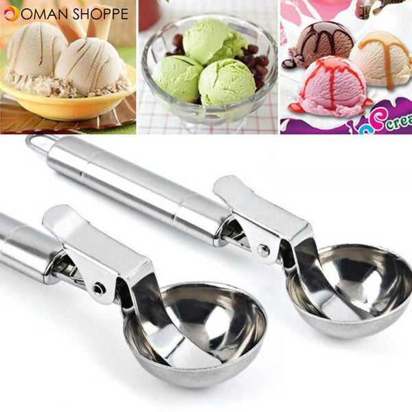 KCASA KC-IS01 Stainless Steel Scoop Spoon Dig Spherical Ball Tool For Ice Cream Fruit Frozen Yogurt 