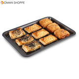 KCASA KC-OP03 Stainless Steel Non-stick Rectangular Cake Mold Bread Cookie Sheet Tray Oven Pan 