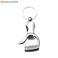 KCASA KC-SCO2 Multi-shape Creative Stainless Steel Beer Bottle Opener Portable Mini Key Chain Ring