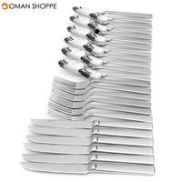 KCASA KC-ST002 High-end Stainless Steel 24 Pieces Flatware Set Dinnerware Set