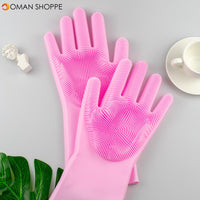 KCASA Multifunctional Durable Magic Silicone Washing Gloves Cooking Glove Cleaning Tools 