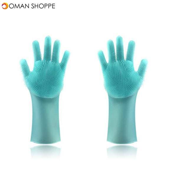 KCASA Multifunctional Durable Magic Silicone Washing Gloves Cooking Glove Cleaning Tools 