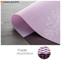 KCASA Placemat Fashion Pvc Dining Table Mat Disc Pads Bowl Pad Coasters Waterproof Table Cloth Pad Slip-Resistant Pad