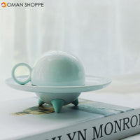 KISS KISS FISH UFO Flying Stack Cup Set Creative Fun Home Drinking Tools Ceramic Cup Set With Plate From Xiaomi Youpin