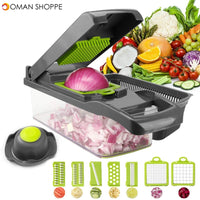 Kitchen 7 In 1 Multifunctional Vegetable Fruit Slicer Grater Cutter Peeler  Potato Peeler Carrot Grater Drain Basket Kitchen Tool