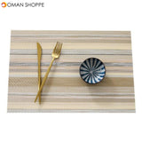 Kitchen Dinning Table Place Mats Non-slip Dish Bowl Placement PVC Heat Stain Resistant Table Decorative Dinner Mat