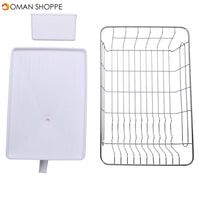 Kitchen Drain Shelf Dish Rack Plates Bowl Drying Organizer Holder Drainer Stainless Steel Kitchen Rack