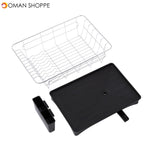 Kitchen Drain Shelf Dish Rack Plates Bowl Drying Organizer Holder Drainer Stainless Steel Kitchen Rack