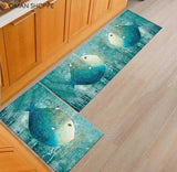 Kitchen Mat  Anti-slip Modern Area Rugs Living Room Balcony Bathroom Printed Carpet Doormat Hallway Geometric Bath Mat