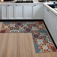 Kitchen Mat  Anti-slip Modern Area Rugs Living Room Balcony Bathroom Printed Carpet Doormat Hallway Geometric Bath Mat