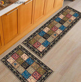 Kitchen Mat  Anti-slip Modern Area Rugs Living Room Balcony Bathroom Printed Carpet Doormat Hallway Geometric Bath Mat