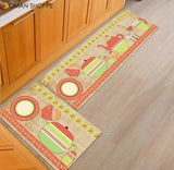 Kitchen Mat  Anti-slip Modern Area Rugs Living Room Balcony Bathroom Printed Carpet Doormat Hallway Geometric Bath Mat