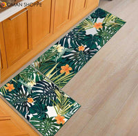 Kitchen Mat  Anti-slip Modern Area Rugs Living Room Balcony Bathroom Printed Carpet Doormat Hallway Geometric Bath Mat