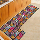 Kitchen Mat  Anti-slip Modern Area Rugs Living Room Balcony Bathroom Printed Carpet Doormat Hallway Geometric Bath Mat