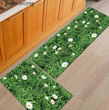 Kitchen Mat  Anti-slip Modern Area Rugs Living Room Balcony Bathroom Printed Carpet Doormat Hallway Geometric Bath Mat