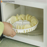 Kitchen Microwave Apple Potato Vegetable Crisp Chip Slicer Maker 