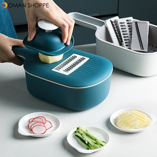 Kitchen Multi-functional Vegetable Cutter Slicer Multifunctional Round Mandoline Slicer Potato Cheese Kitchen Gadgets Fruit Grater