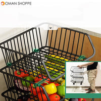 Kitchen Portable Rack Multilayer Portable Storage Household Bathroom Arrangement for Fruit Receives