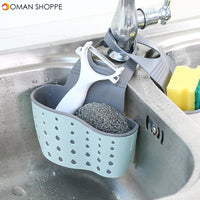 Kitchen Sponge Drain Holder Suction Cup Sink Shelf Soap Sucker Storage Rack Basket Wash Cloth