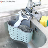 Kitchen Sponge Drain Holder Suction Cup Sink Shelf Soap Sucker Storage Rack Basket Wash Cloth