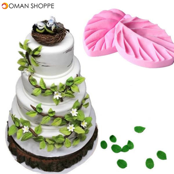 Leaf Texture Fondant Cake Mold Fondant Decoration Cake Chocolate Mold Bakeware Cake Tool