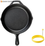 Lodge 20.3 cm / 8 inch Pre-Seasoned Cast Iron Round Skillet/Frying Pan, Black