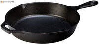 Lodge 20.3 cm / 8 inch Pre-Seasoned Cast Iron Round Skillet/Frying Pan, Black