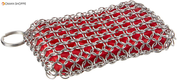 Lodge Red Chainmail Scrubbing Pad-Acm10R41 Scrubs