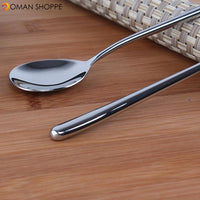 Long Round Spoon Stainless Steel 22cm 8.7''  2/6/10pcs