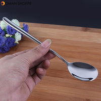 Long Round Spoon Stainless Steel 22cm 8.7''  2/6/10pcs