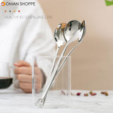 Long Round Spoon Stainless Steel 22cm 8.7''  2/6/10pcs