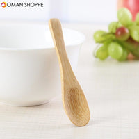 Long-stalked Bamboo Spoon Children Unbreakable Spoon Scoop Ladle Cooking Spoon