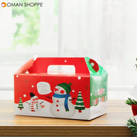 LOT 1/2/5pcs Kids Christmas Eve Apple Box Cake Candy Table Present Gift Boxes Cake Box Decorations