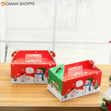 LOT 1/2/5pcs Kids Christmas Eve Apple Box Cake Candy Table Present Gift Boxes Cake Box Decorations