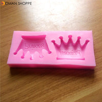 Lovely Princess Crowns Silicone Sugar Cake Baking Mold Fondant Chocolate Soap Mould