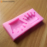 Lovely Princess Crowns Silicone Sugar Cake Baking Mold Fondant Chocolate Soap Mould