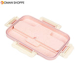 Lunch Box Spoon Chopsticks Case Compartment Food Container Storage Microwave