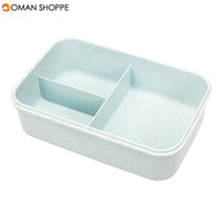 Lunch Box Spoon Chopsticks Case Compartment Food Container Storage Microwave