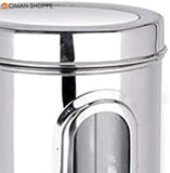 Magnolia Airtight Stainless Steel Containers-4 Pieces Set-3600 ml, 1800 ml, 1000 ml, 500 ml