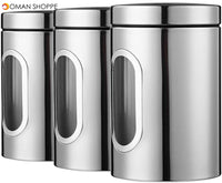 Magnolia PE Container with Stainless Steel Coat-3 Pieces Set-1500 ml