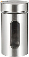 Magnolia Glass Canister With Stainless Steel Coat 3 Pieces Set-740ml, 500ml, 325ml