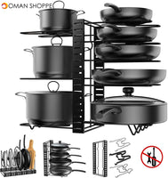 Magnolia Pot Rack Organizer (Black)