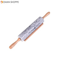 Marble Wooden Roller Non Stick Dough Rolling Pin Patisserie Dining Bakeware