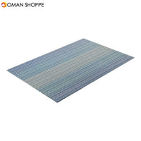 Mats Coaster Pads Placement Table Bowl Mats Cup Grid Stripe Rectangular Placemats PVC Dining Table Mat Insulation Heat Coaster