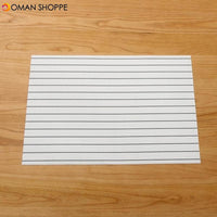 Mats Coaster Pads Placement Table Bowl Mats Cup Grid Stripe Rectangular Placemats PVC Dining Table Mat Insulation Heat Coaster