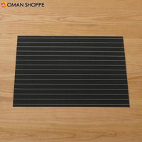 Mats Coaster Pads Placement Table Bowl Mats Cup Grid Stripe Rectangular Placemats PVC Dining Table Mat Insulation Heat Coaster