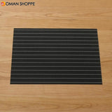 Mats Coaster Pads Placement Table Bowl Mats Cup Grid Stripe Rectangular Placemats PVC Dining Table Mat Insulation Heat Coaster